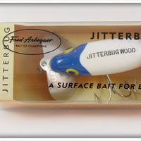 Arbogast Pradco Blue Head Jitterbug Lure In Box