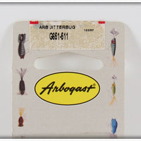 Arbogast Ebsco Silver Flag Jitterbug On Card