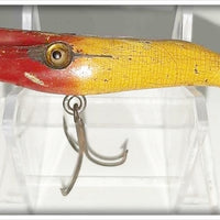 Vintage Nichols Red Head White Shrimp Lure