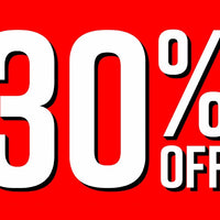 30% Off All Orders Now Through Sunday