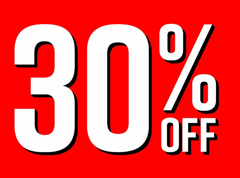 30% Off All Orders Now Through Sunday