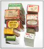 Lot of 33 Empty Boxes South Bend, Bomber, Heddon & More