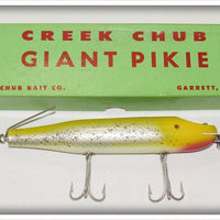 Vintage Creek Chub Yellow Flash Giant Pikie Lure In Box 6037 Special