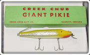 Vintage Creek Chub Yellow Flash Giant Pikie Lure In Box 6037 Special