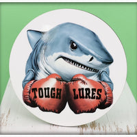 Tough Lures Boxing Shark Round Coaster