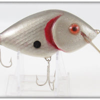 Unknown Vintage Silver Scale Crankbait Lure 