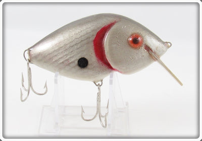 Unknown Vintage Silver Scale Crankbait Lure 