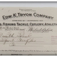 1917 Edw. K. Tryon Company Invoice