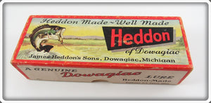 Heddon Red Head White 210 Surface Empty Lure Box 