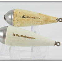 Vintage Shakespeare Casting Weight Pair