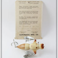 Vintage Coronado Mfg Co Dragonfly Lure With Card