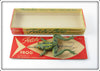 Vintage Fetchi Lure Co Olive Frog Lure In Box 