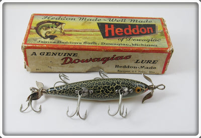 Heddon Green Crackleback 150 GCB Five Hook Minnow In Correct Box