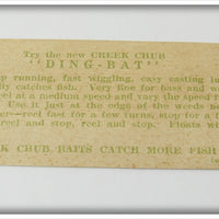 Creek Chub Golden Shiner Dingbat In Box