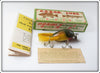 Vintage Creek Chub Golden Shiner Dingbat Lure In Box 5104