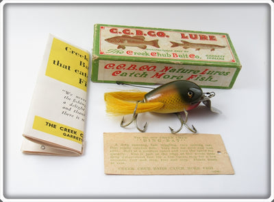 Vintage Creek Chub Golden Shiner Dingbat Lure In Box 5104