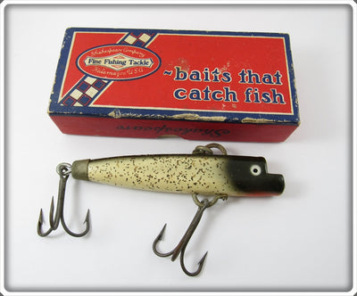 Vintage Shakespeare Silver Flitter Large Wiggle Diver In Correct Box