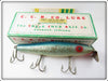 Vintage Creek Chub Blue Flash Salt Surfster Lure In Box 7434