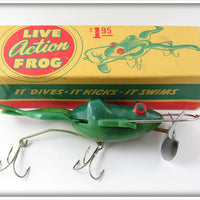 Vintage Action Frog Corp Live Action Frog Lure In Box