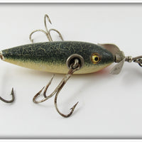 South Bend Green Cracked Back Midget Underwater Minnow Lure 901 GCBW