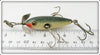South Bend Green Cracked Back Midget Underwater Minnow
