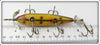 South Bend Yellow Hex Five Hook Underwater Minnow 906 Y