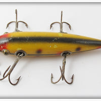 South Bend Yellow Hex Five Hook Underwater Minnow 906 Y