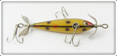Vintage South Bend Yellow Hex Three Hook Underwater Minnow Lure 904 Y