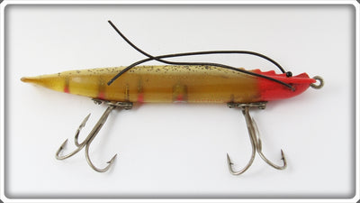 Vintage Heddon Red Head Flitter Shrimpy Spook Lure 9008 RHF