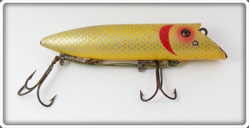 basser lures Vintage Heddon Yellow Scale King Basser Lure 8549 YS For Sale
