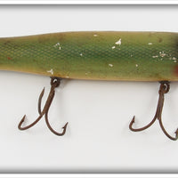 Bernie Meyers Green & Gold Scale Striper Flaptail Lure 