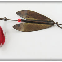 Vintage Brass Arrowhead Spinner Lure 