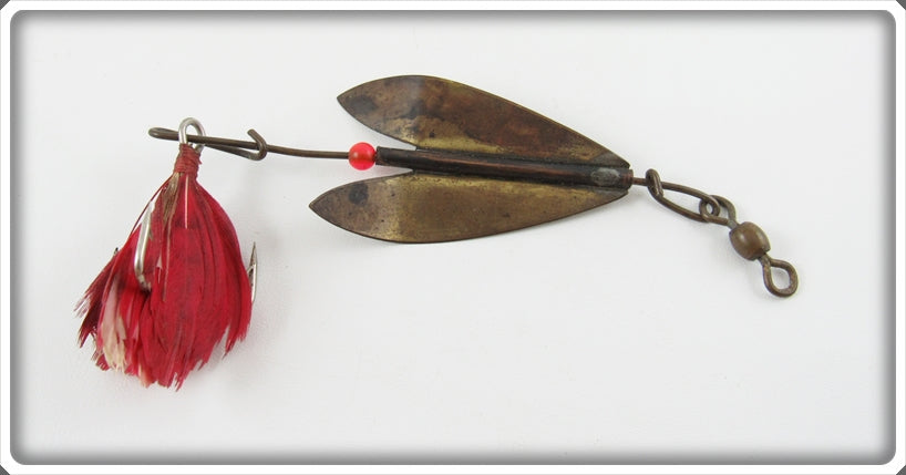 Vintage Brass Arrowhead Spinner Lure 