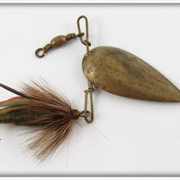 Shakespeare Interchangeable Fly With Brass Adirondack Spinner