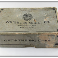 Vintage Wright & McGill Flapper Crab Empty Lure Box 