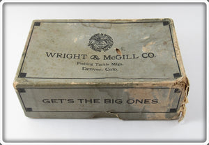 Vintage Wright & McGill Flapper Crab Empty Lure Box 