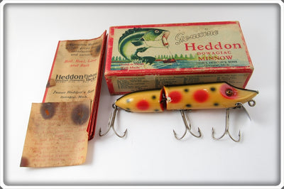 Vintage Heddon Strawberry Spotted Jointed Vamp In Box 7300 S