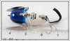 Heddon White With Blue Head Crawler Mouse