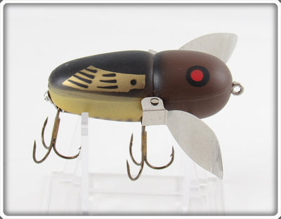 Heddon Black With Brown Head Crazy Crawler Lure