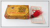 Vintage South Bend Red Ibis Callmac Bug Lure In Box No. 26