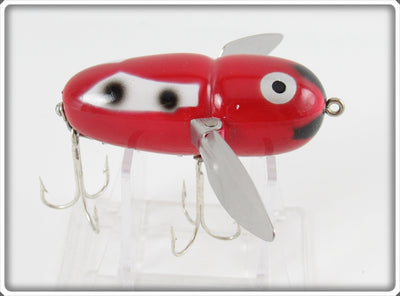 Heddon Red With White Wings Crazy Crawler Lure