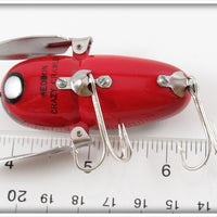 Heddon Red With White Wings Crazy Crawler