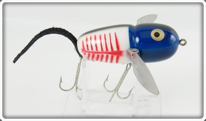 Heddon Blue White & Red Shore Crawler Mouse Lure