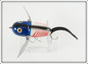 Heddon Blue White & Red Shore Crawler Mouse