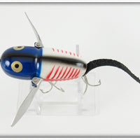 Heddon Blue White & Red Shore Crawler Mouse