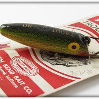 South Bend Scale Finish Green Blend Trout Oreno On Card