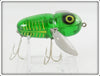 Heddon Spook Glow Green With Yellow Shore Crazy Crawler Lure 