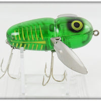 Heddon Spook Glow Green With Yellow Shore Crazy Crawler Lure 