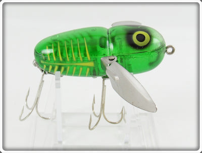Heddon Spook Glow Green With Yellow Shore Crazy Crawler Lure 