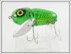 Heddon Spook Glow Green With Yellow Shore Crazy Crawler
